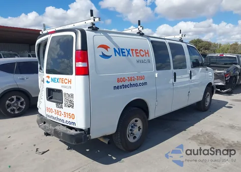 2022 Chevrolet Express G2500 from USA, damaged, VIN 1GCWGAFPXN1282567